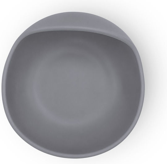 Bocioland Bol pentru copii pentru mâncare din silicon gri