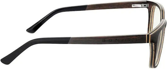 Ochelari De Protecție Împotriva Luminii Albastre Gunnar Muir Ebony Wood Clear Pro