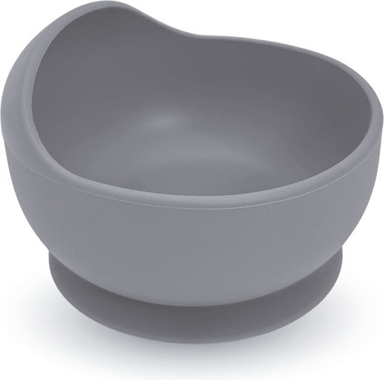 Bocioland Bol pentru copii pentru mâncare din silicon gri