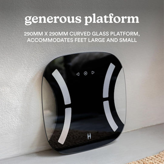 Homedics Smart Ζυγαριά με Λιπομετρητή & Bluetooth Μαύρη