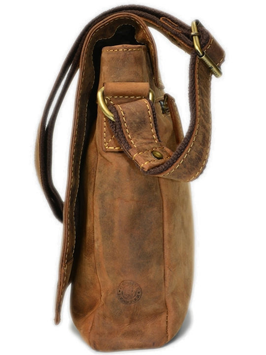 Geantă bărbătească de umăr / crossbody din piele Bej