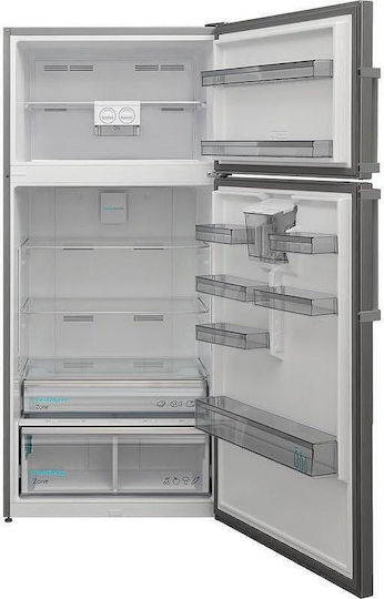 Sharp Хладилник с две врати 587л NoFrost В186xШ84xД75см Inox SJ-NTA35CHDIE