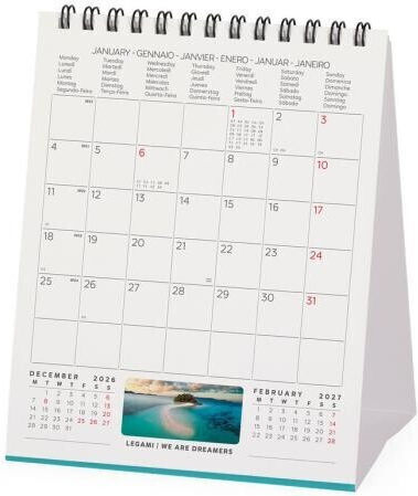 Legami Milano Vitamin Sea Дневен Настолен Дневник 2027 12x14.5см.