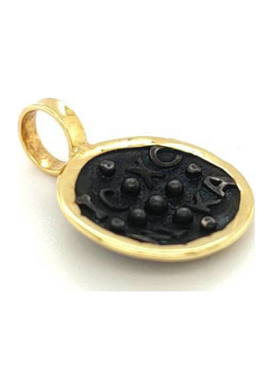 Drandakis Charm Talisman Constantine from 9 K Gold