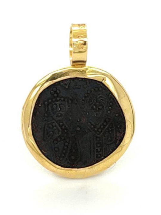 Drandakis Charm Talisman Constantine from Gold 9 K