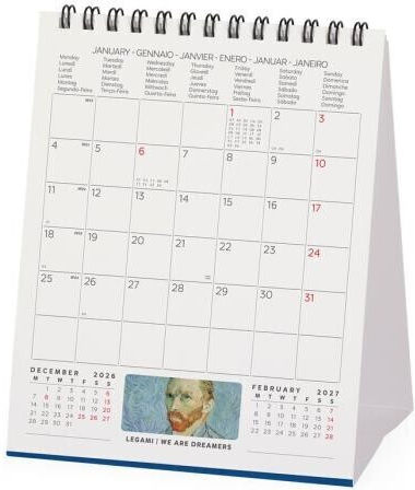 Legami Milano Vincent Van Gogh Μηνιαίο Επιτραπέζιο Ημερολόγιο 2027 12x14.5εκ.