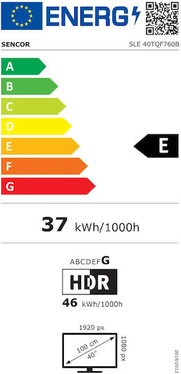 Sencor Smart Τηλεόραση 40" Full HD QLED SLE 40TQF760B HDR (2026)