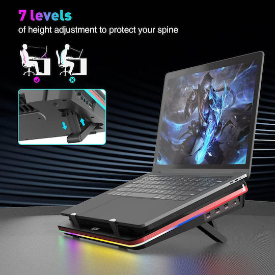 IETS Pad De Răcire Pentru Laptop Până La 17.3" Cu 1 Ventilator Și Iluminare B09FJDL7QP