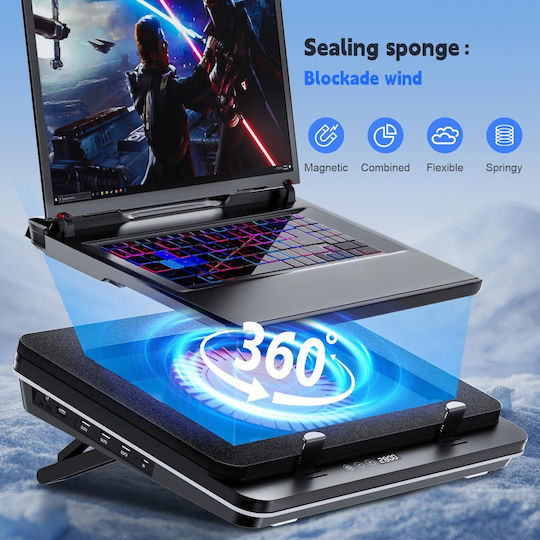 IETS Pad De Răcire Pentru Laptop Până La 19.3" Cu 1 Ventilator B0CR3RS2XV