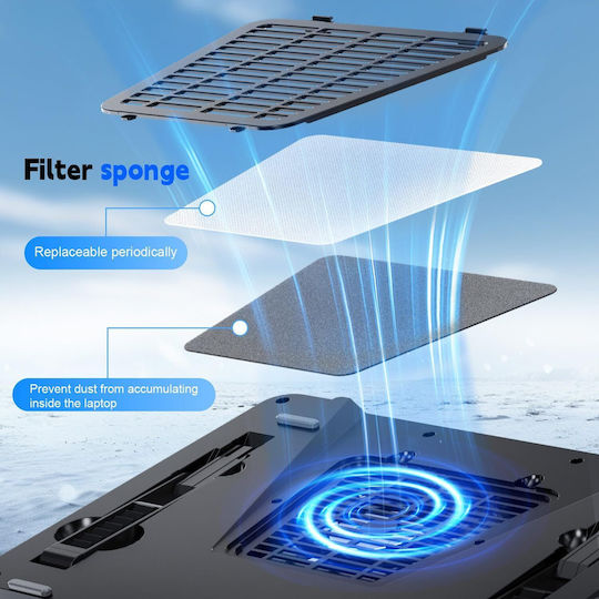 IETS Pad De Răcire Pentru Laptop Până La 19.3" Cu 1 Ventilator B0CR3RS2XV