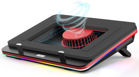 IETS Pad De Răcire Pentru Laptop Până La 17.3" Cu 1 Ventilator Și Iluminare B09FJ961PG