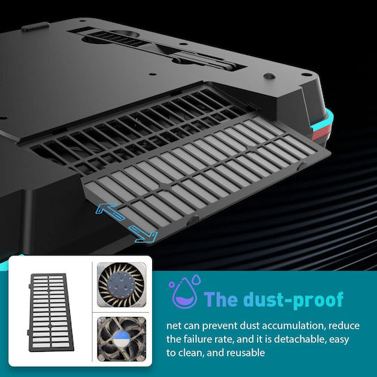 IETS Pad De Răcire Pentru Laptop Până La 17.3" Cu 1 Ventilator Și Iluminare B09FJ961PG