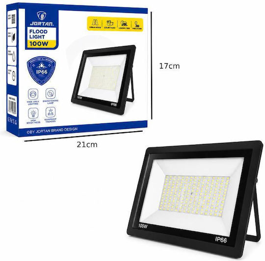 Jortan Wasserdichter LED Flutlicht 100W IP66