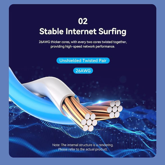 Vention Network Cable Cat6 Utp 20.0m Black Ibrbq