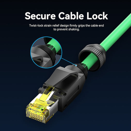 Vention Network Cable Cat6a Sftp Anti-vibration Industrial Flexible 3.0m Ibygi