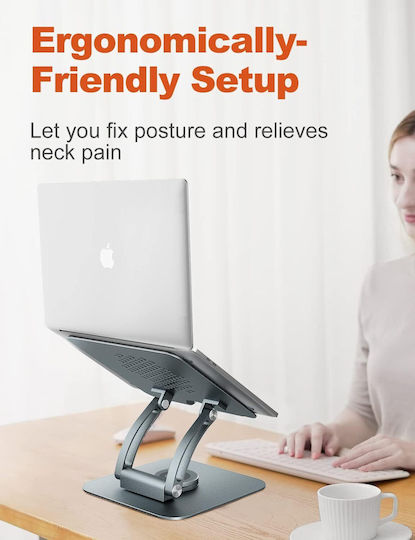 Tounee Stand de susținere pentru laptop până la 17" Gri B0B312SMS4