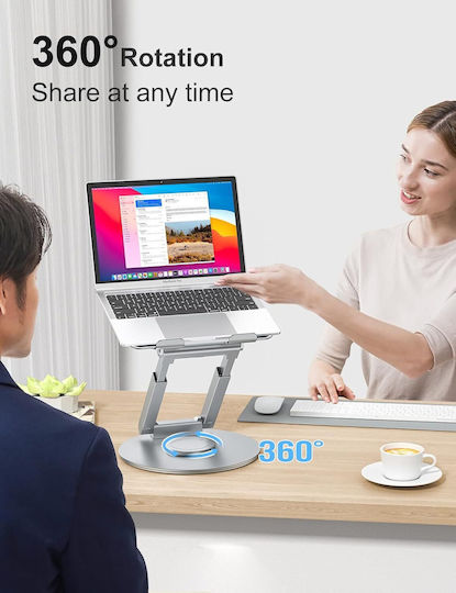 Tounee Stand de susținere pentru laptop până la 17" Argintiu B09Y8LN3GL