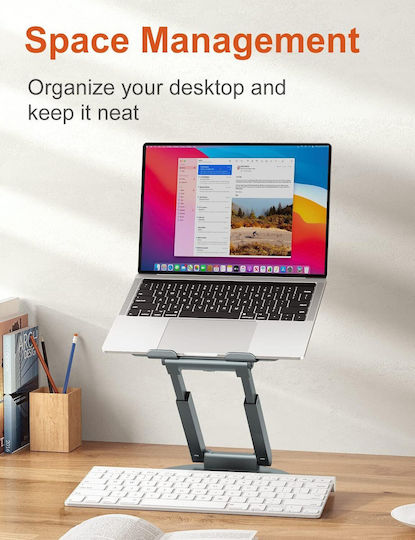 Tounee Stand de susținere pentru laptop până la 17" Gri B09Y8B81F7