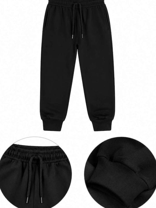 Kids Sweatpants With Jacket With Top Black