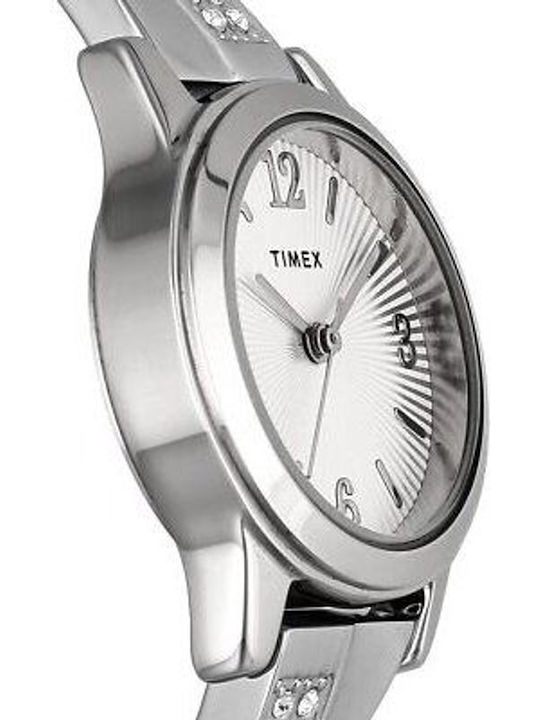 Timex Ρολόι Μπαταρίας με Μεταλλικό Μπρασελέ