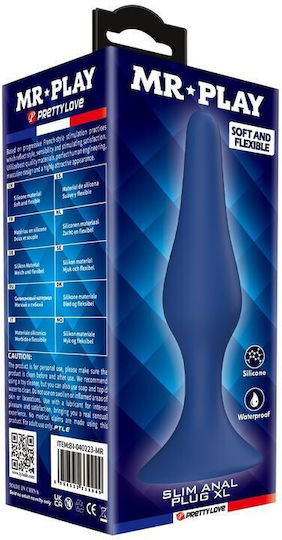 Mr Play Konisch Anal Plug XLarge Blau