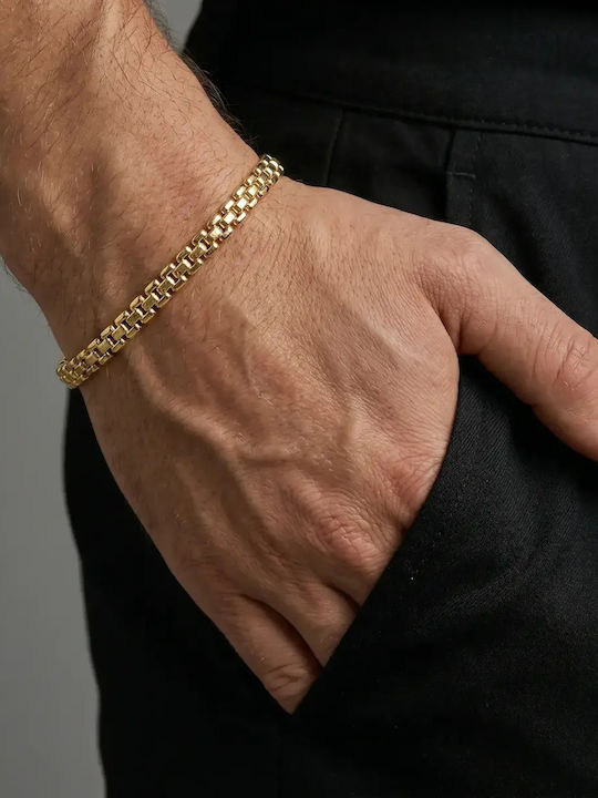 Brățară Tip Cuff Pentru Bărbați Aur 14 Carate
