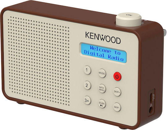Kenwood CR-M25DAB Portable Electric Radio DAB+ Brown