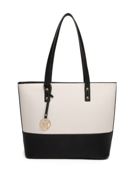Set Leather Women's Tote Bag Black