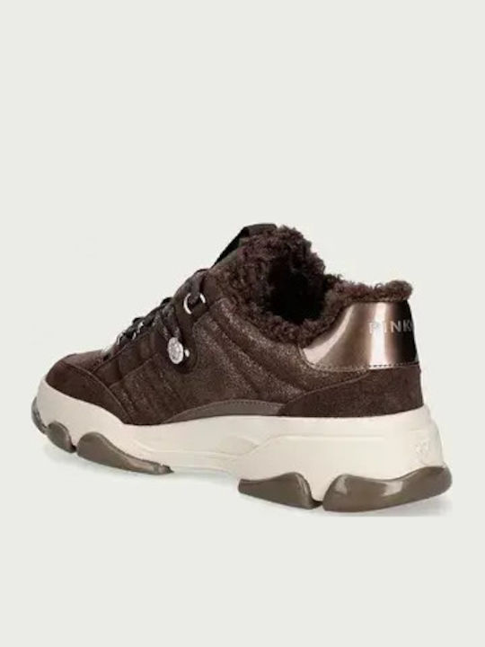 Damentaschen Chunky Stiefel Braun