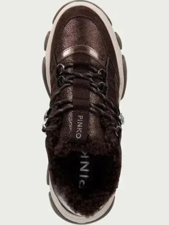 Damentaschen Chunky Stiefel Braun