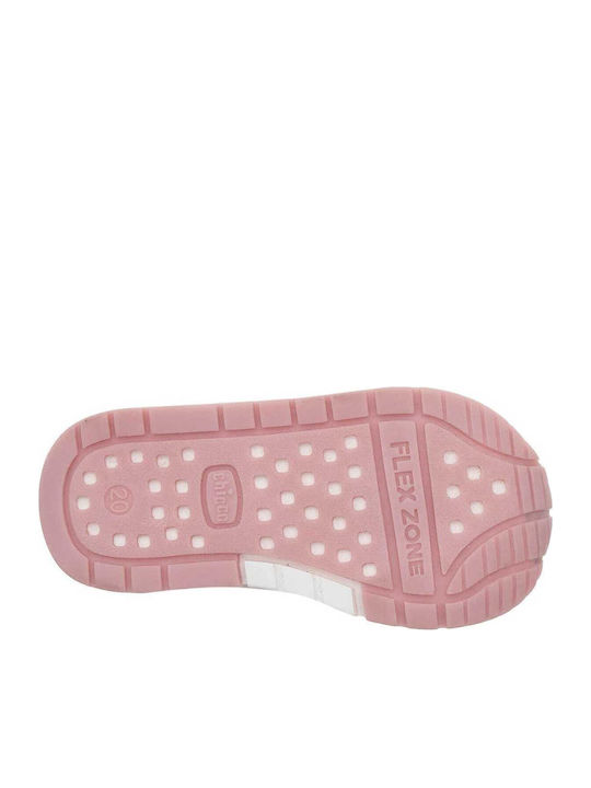Kids Sneakers Anatomic with Hoop & Loop Closure Pink