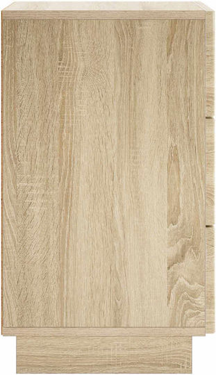 Nachttische Holz Beiges 2Stücke 33.5x34.5x60cm