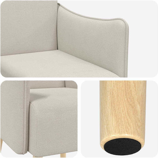 Armchair 60x65x76cm Oatmeal Armchair 60x65x76cm Oatmeal