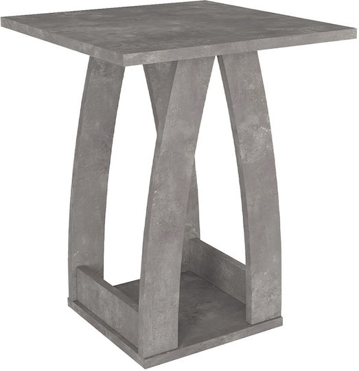 Deros Wooden Grey Bedside Table 45x45x56cm