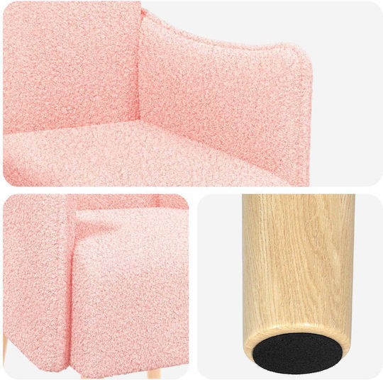 Armchair 60x65x76cm Pink Armchair 60x65x76cm Pink