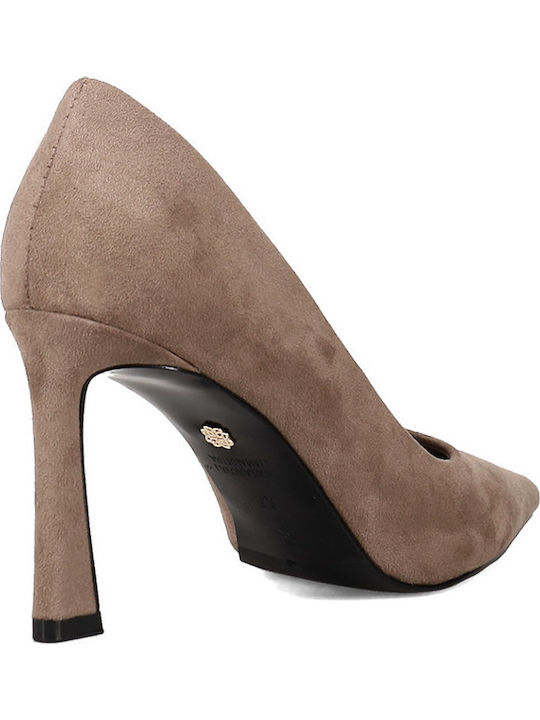 Suede Γόβες Καφέ