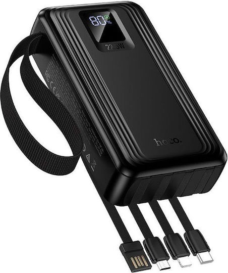Hoco J173 Външна Батерия 20000mAh 22.5W с 2 USB-A Изходни Порта Power Delivery / Quick Charge Черен