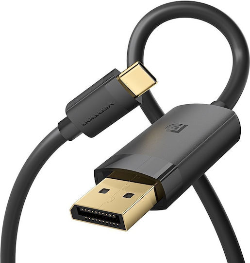 Vention Конвертор USB Type-C Кабел За DisplayPort Мъжки 4k60hz 1.0м Crjbf