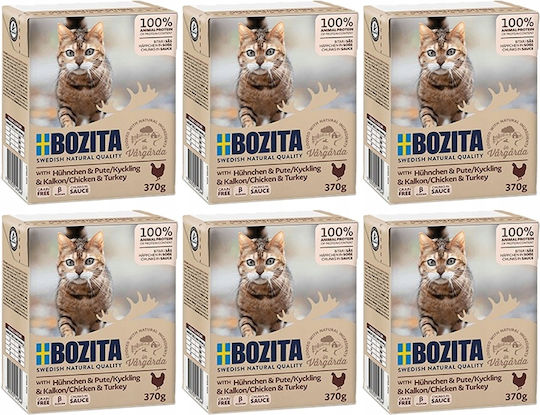 Bozita Υγρή Τροφή για Γάτες 6x370gr