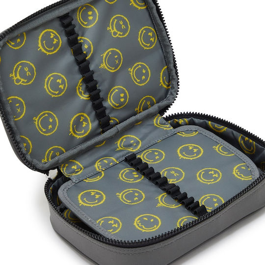 Kipling 100 Stifte Federmäppchen Grau
