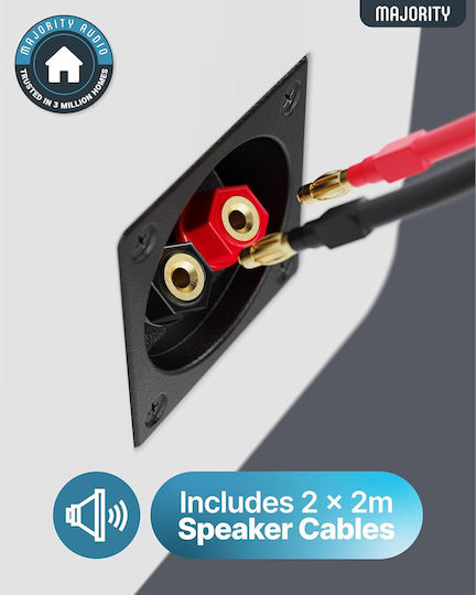 Majority Passive Ηχεία Studio Monitor 60W (Ζεύγος) Λευκά