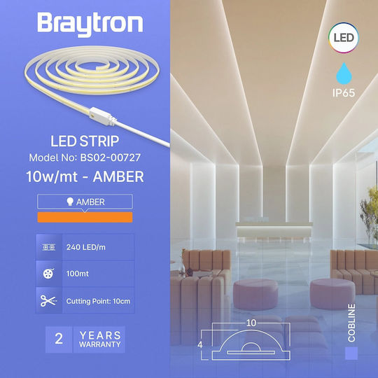 Braytron Wasserfester LED-Streifen 100m