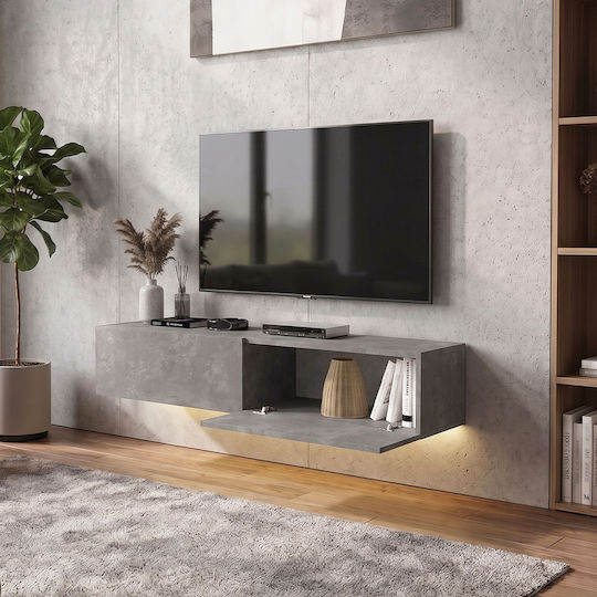 Aristo Επιτοίχιο με Φωτισμό Led Γκρι Σκυροδέματος 135x31.6x25εκ. Aristo Επιτοίχιο με Φωτισμό Led Γκρι Σκυροδέματος 135x31.6x25εκ.