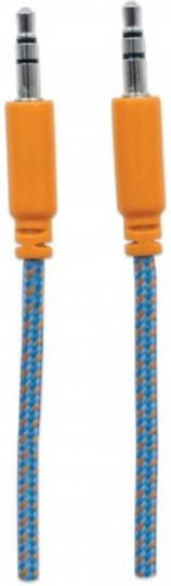 Manhattan Audio Cable Mht394093 3.5 Mm Jack 3.5 Mm Jack 1 M Blue Orange