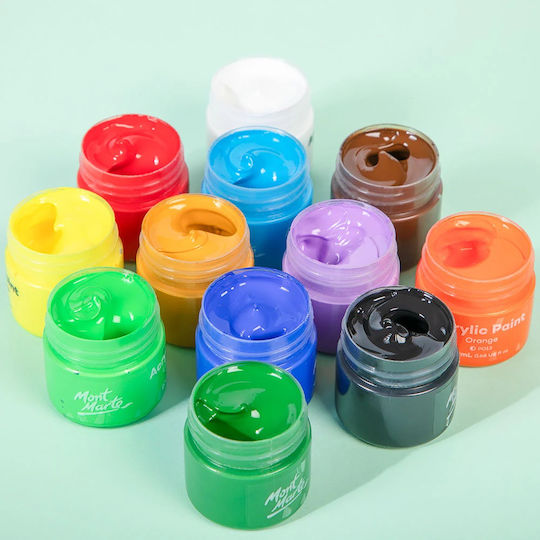 Mont Marte Acrylic Paint Set 12pcs X 20ml