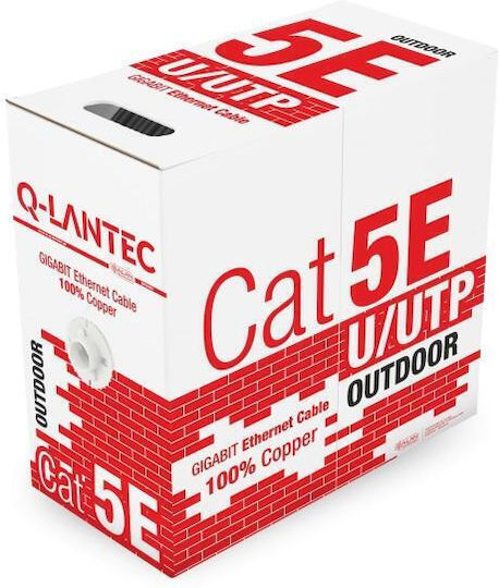 A-LAN U/UTP Cat.5e Network Cable Ethernet without Terminated Connectors 305m Black
