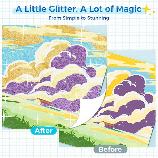 Ohuhu Markere de Pictură Acrilic 0.7mm Subțiri, cu Glitter Set 24 Culori