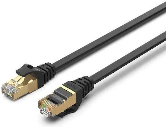 Unitek Flat U/UTP Cat.7 10Gbps Network Cable Ethernet 2m Black