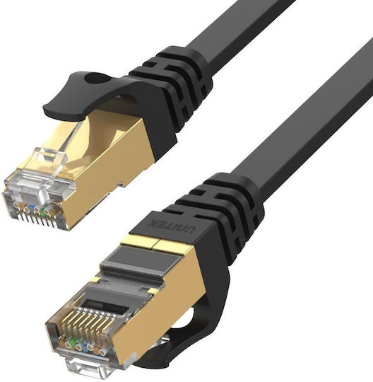 Unitek Flat U/UTP Cat.7 10Gbps Network Cable Ethernet 2m Black