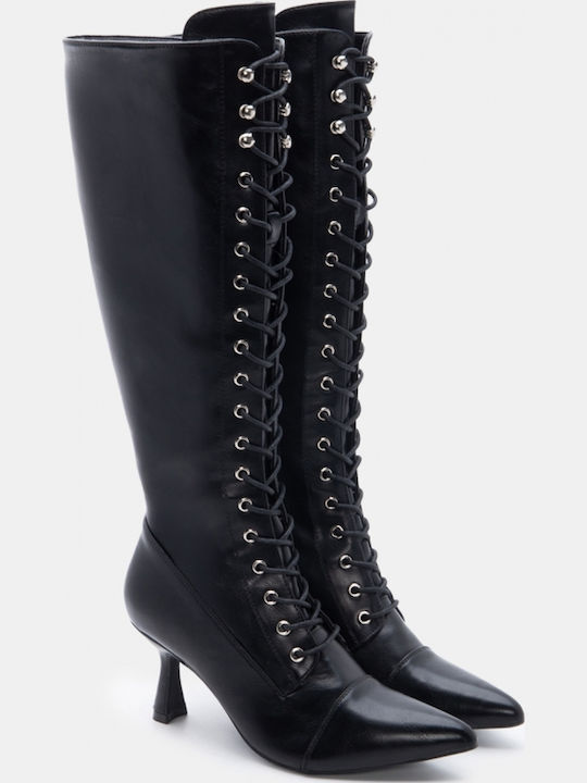 Women's Boots with Medium Heel Black